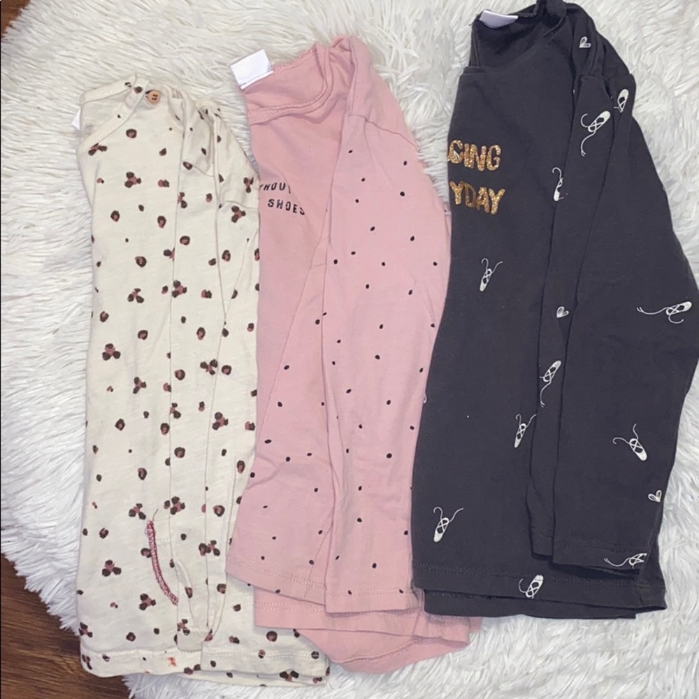 Three long sleeve top!